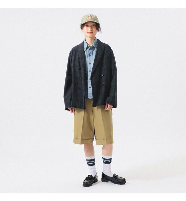 BEAMSBOY「チェック ダブル ジャケット ＜オフィスカジュアル / セットアップ対応 / オンオフ兼用＞」|テーラードジャケット|