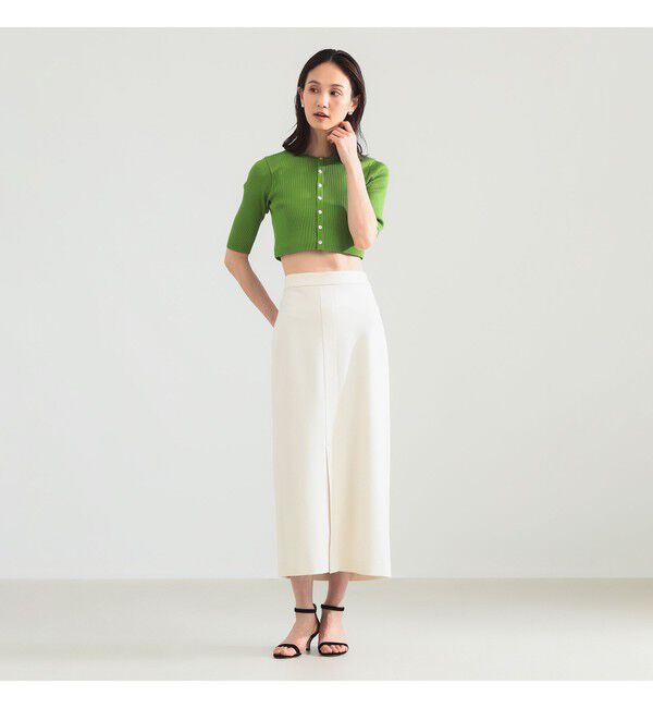 Demi-Luxe BEAMS 「ポンチ フロントスリット スカート」|スカート|