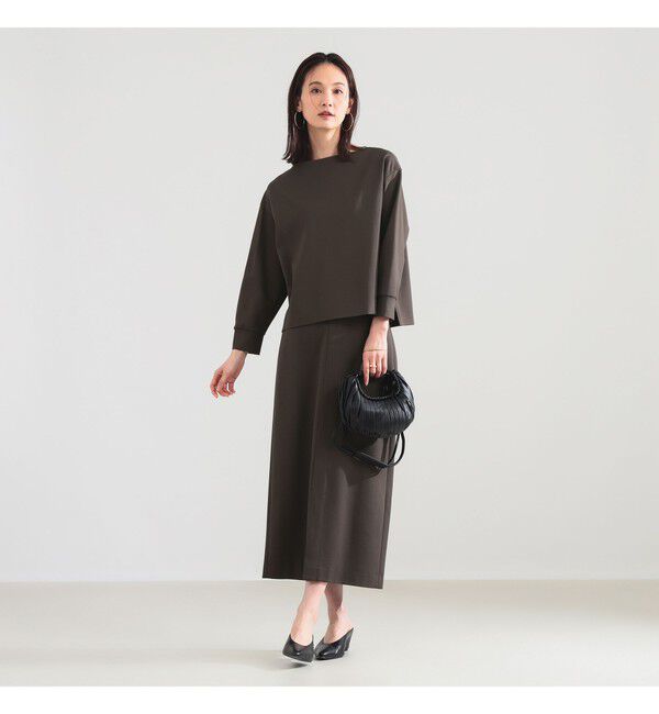 Demi-Luxe BEAMS 「ポンチ フロントスリット スカート」|スカート|