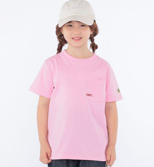 SHIPS KIDS「SHIPS KIDS:100～140cm / 阪神タイガース マイクロ SHIPSロゴ ポケット Tシャツ」|Tシャツ・カットソー|