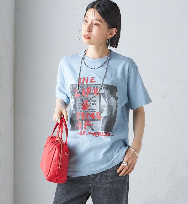 SHIPS for women「J.J.MERCER:〈洗濯機可能〉プリント TEE」|Tシャツ・カットソー|