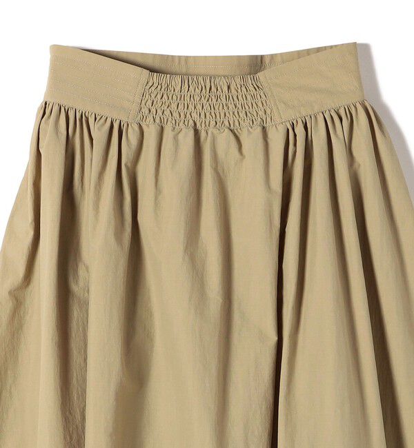 SHIPS Colors 「SHIPS Colors:〈洗濯機可能〉ナイロン ワッシャー タック スカート 2」|フレア|