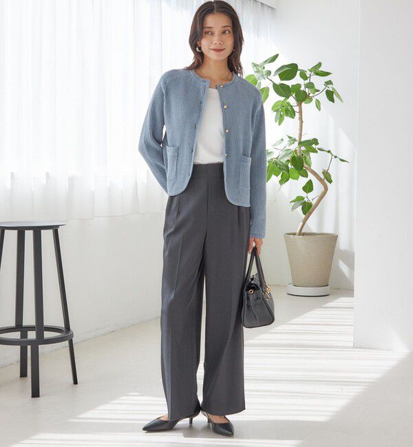 SHIPS for women「2WAY サテン &times; カットソー スクエア タンクトップ」|タンクトップ|