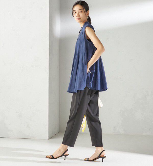 SHIPS for women「troisiemeCHACO:〈手洗い可能〉テーパード パンツ」|スラックス|