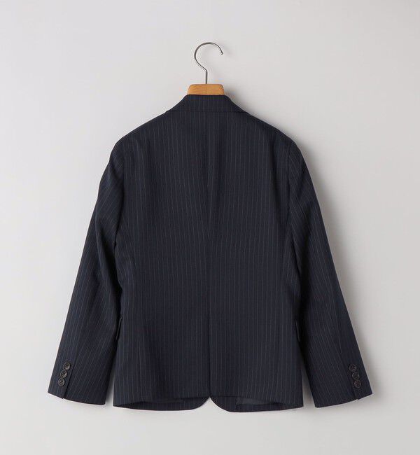 SHIPS KIDS「SHIPS KIDS:140～160cm /ネイビー ストライプ ジャケット」|スーツ|