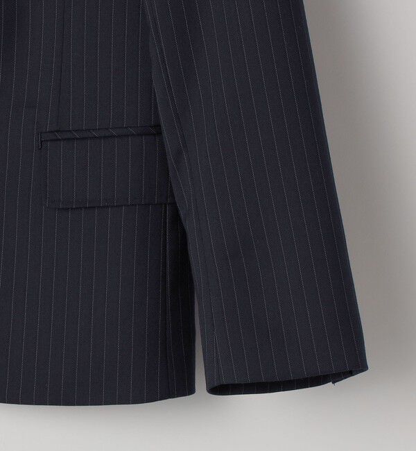 SHIPS KIDS「SHIPS KIDS:140～160cm /ネイビー ストライプ ジャケット」|スーツ|