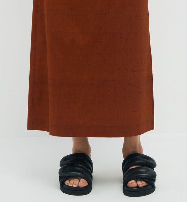 CABaN「シルクネップストレッチ ロングスカート」|スカート|