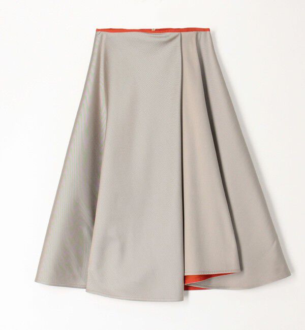 TOMORROWLAND collection「ポリエステルシルクツイルタフタ リバーシブルスカート」|フレア|