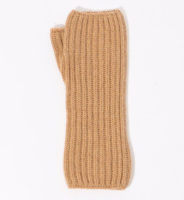 TOMORROWLAND GOODS「Johnstons of Elgin rib rist カシミヤ フィンガーレスグローブ」|手袋|