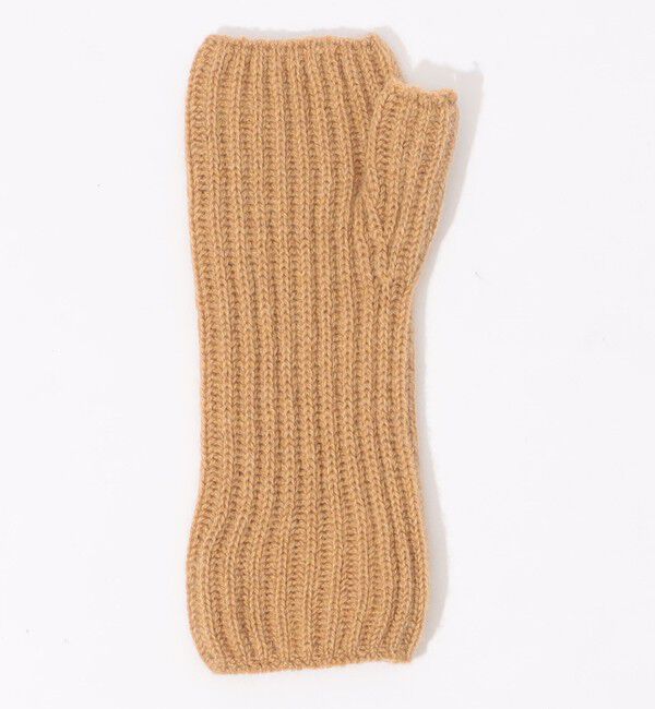 TOMORROWLAND GOODS「Johnstons of Elgin rib rist カシミヤ フィンガーレスグローブ」|手袋|