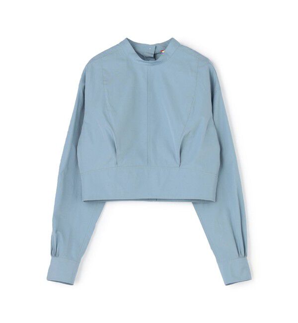 BACCA「コットンソフトタイプライター ボリュームスリーブブラウス」|シャツ・ブラウス|63 ライトブルー