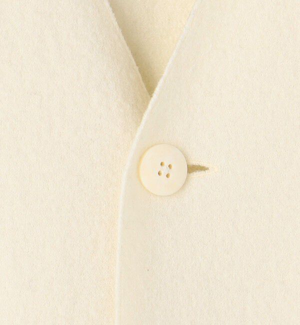 GALERIE VIE「フェルトニット ライトコート」|ノーカラーコート|
