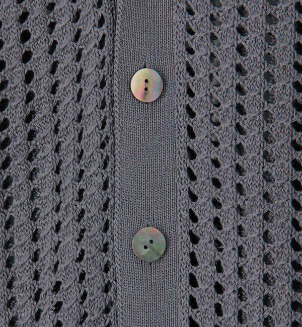 GALERIE VIE「オープンワークコットン Vネックカーディガン」|カーディガン|