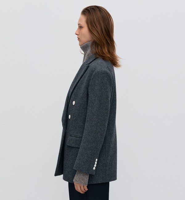 BACCA「ウールメルトン ジャケットコート」|テーラードジャケット|