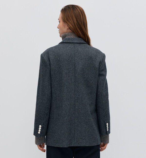 BACCA「ウールメルトン ジャケットコート」|テーラードジャケット|