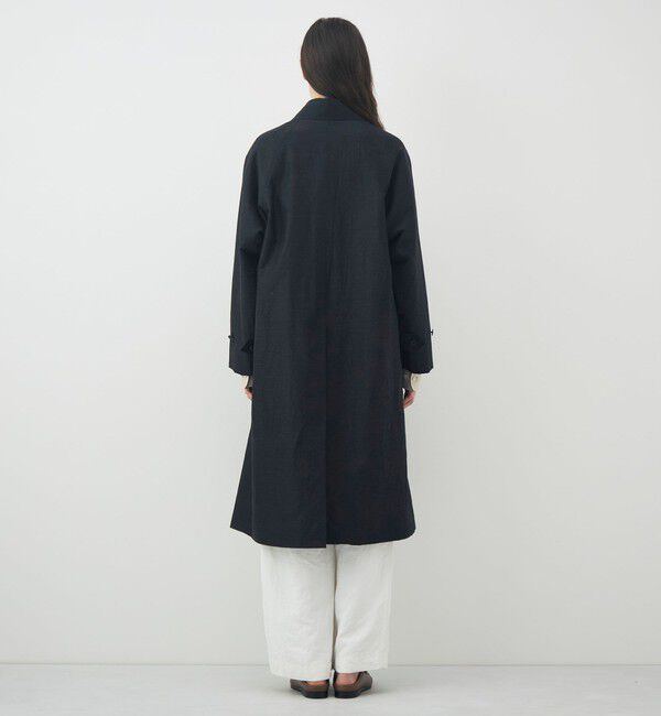TOMORROWLAND GOODS「HAVERSACK ウールシルク バルカラーコート」|ステンカラーコート|