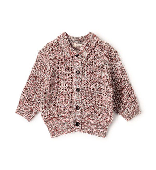 DES PRES「ギマコットン ハーフスリーブポロカーディガン」|カーディガン|34 ピンク系