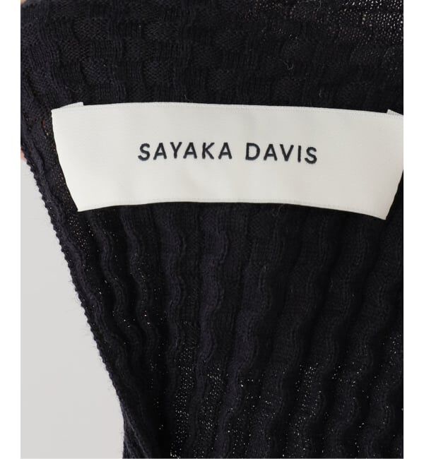  「SAYAKA DAVIS WAVY RIB MOCKNECK TANK WKT122-WR：カットソー」|Tシャツ・カットソー|