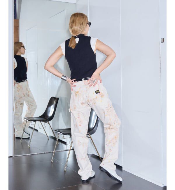  「SAYAKA DAVIS WAVY RIB MOCKNECK TANK WKT122-WR：カットソー」|Tシャツ・カットソー|