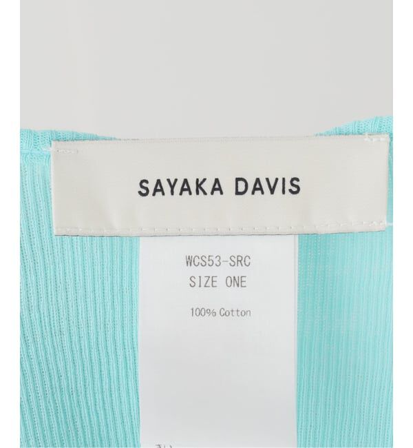  「SAYAKA DAVIS RIBTANK WCS53-SRC：タンクトップ」|タンクトップ|
