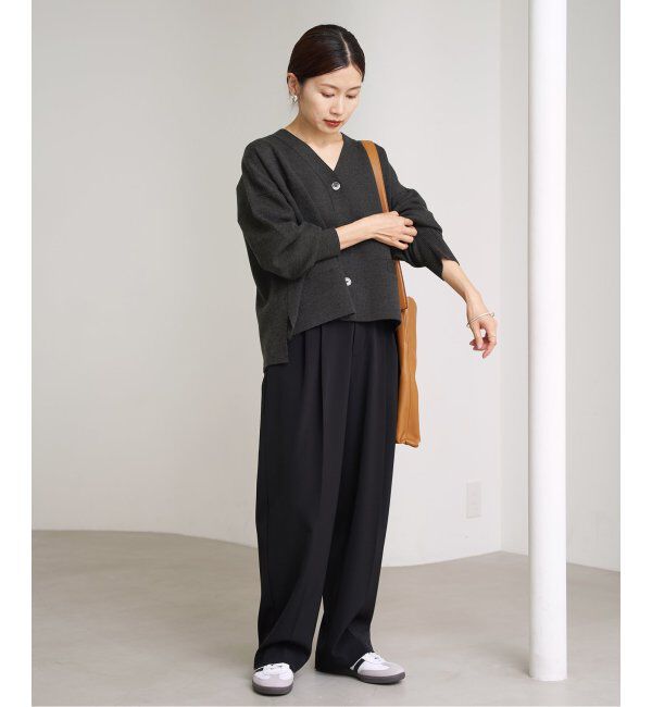 IENA「スーパーファインスムース ショートカーディガン」|カーディガン|