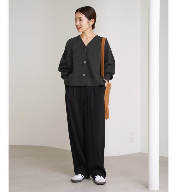 IENA「スーパーファインスムース ショートカーディガン」|カーディガン|