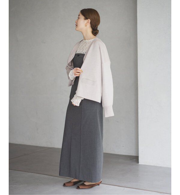 IENA「スーパーファインスムース ショートカーディガン」|カーディガン|