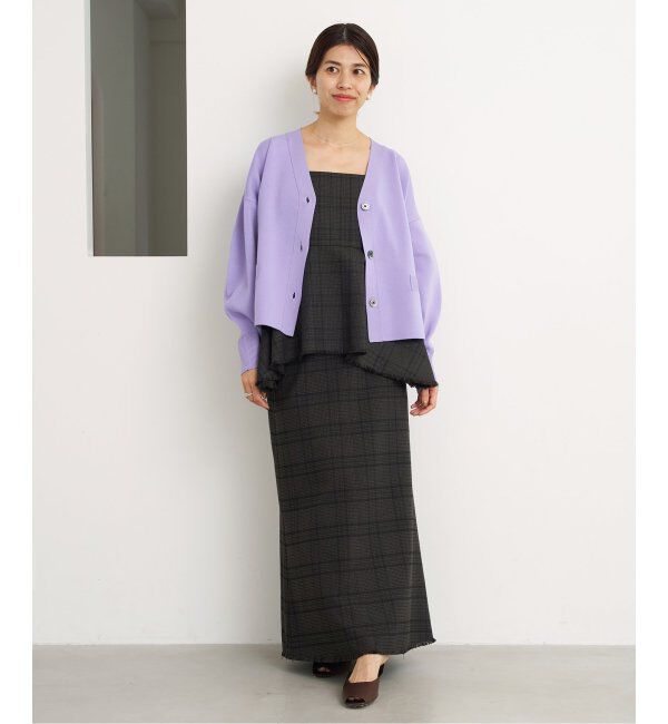 IENA「スーパーファインスムース ショートカーディガン」|カーディガン|