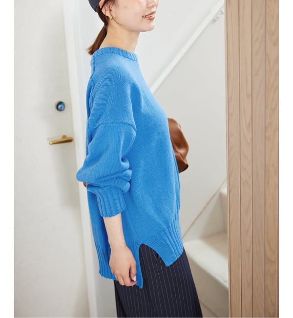 SLOBE IENA「《WEB限定/追加2》バルキーコットンプルオーバー」|ニット・セーター|