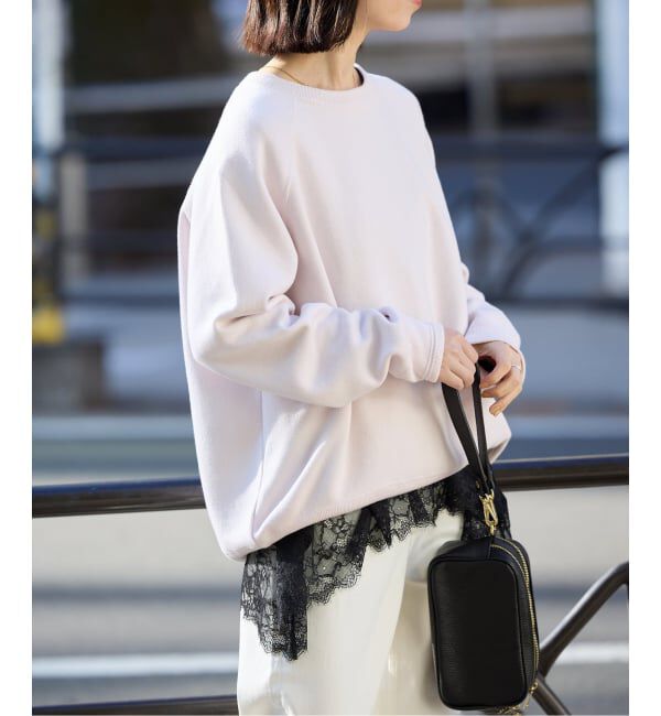 SLOBE IENA「《追加》レースコンビカットソー2」|Tシャツ・カットソー|