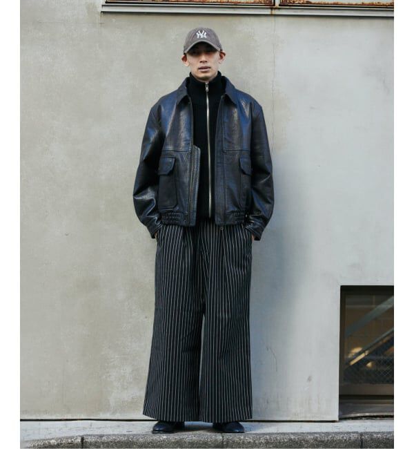 JOURNAL STANDARD「ピン ストライプ バギー ツイル パンツ」|スラックス|