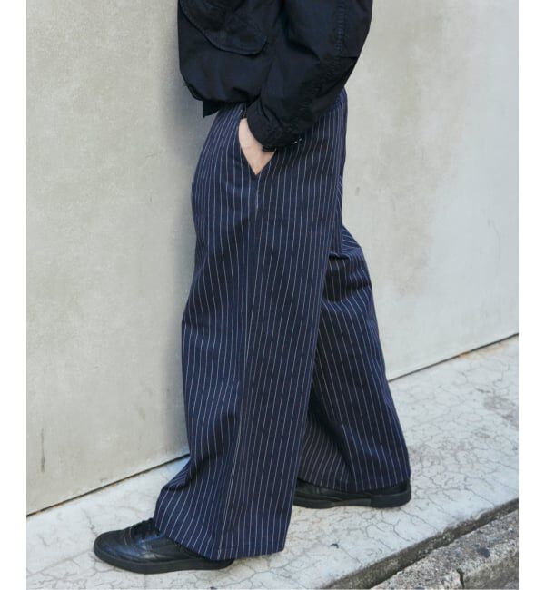 JOURNAL STANDARD「ピン ストライプ バギー ツイル パンツ」|スラックス|