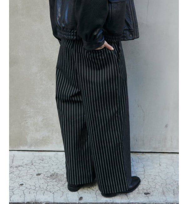 JOURNAL STANDARD「ピン ストライプ バギー ツイル パンツ」|スラックス|
