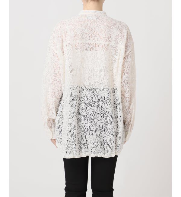 JOURNAL STANDARD「《WEB限定追加予約2》スタンドカラーレースロングスリーブブラウス」|シャツ・ブラウス|