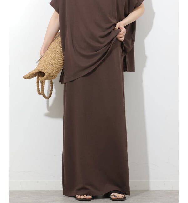 JOURNAL STANDARD relume「《予約》バイオウォッシュIラインスカート」|スカート|ブラウン