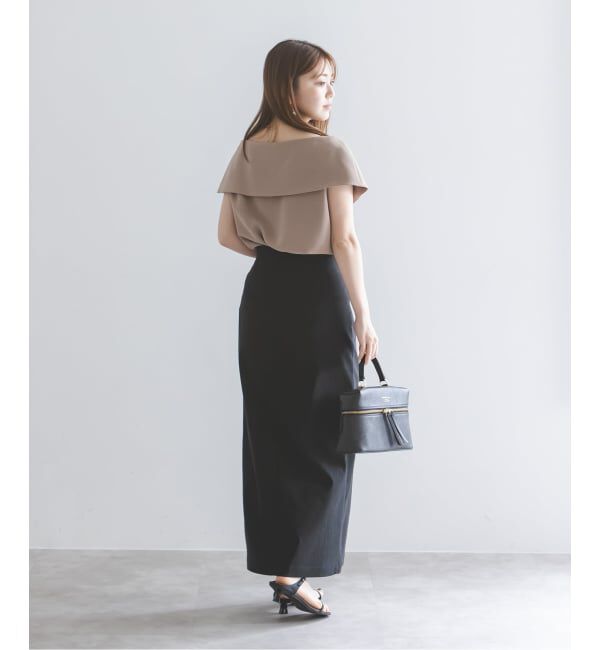 NOBLE「《追加3》RyNyコンフォートストレッチジップタイトスカート」|スカート|