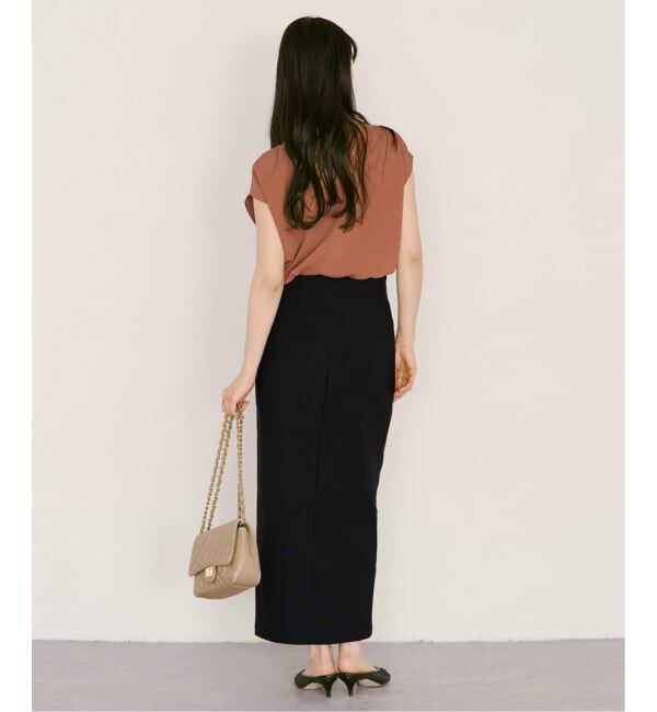 NOBLE「《追加3》RyNyコンフォートストレッチジップタイトスカート」|スカート|