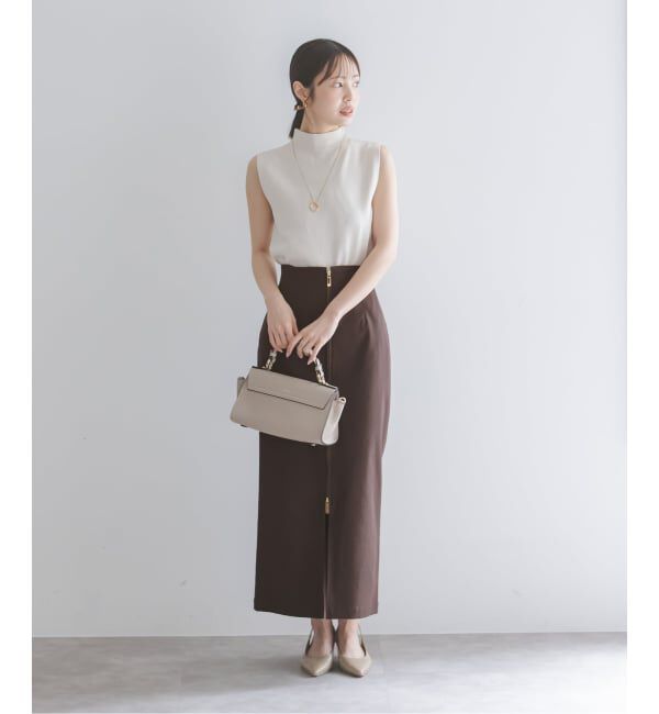 NOBLE「《追加3》RyNyコンフォートストレッチジップタイトスカート」|スカート|