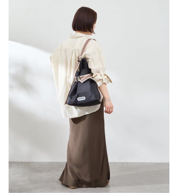 U by SPICK&SPAN「《追加》サテンロングスカート」|スカート|