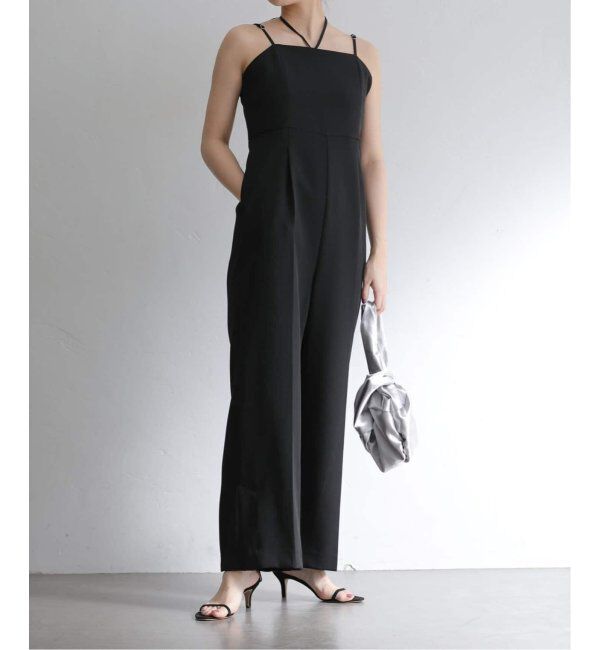  「《追加2》ダブルクロスオールインワン」|ドレス|ブラック