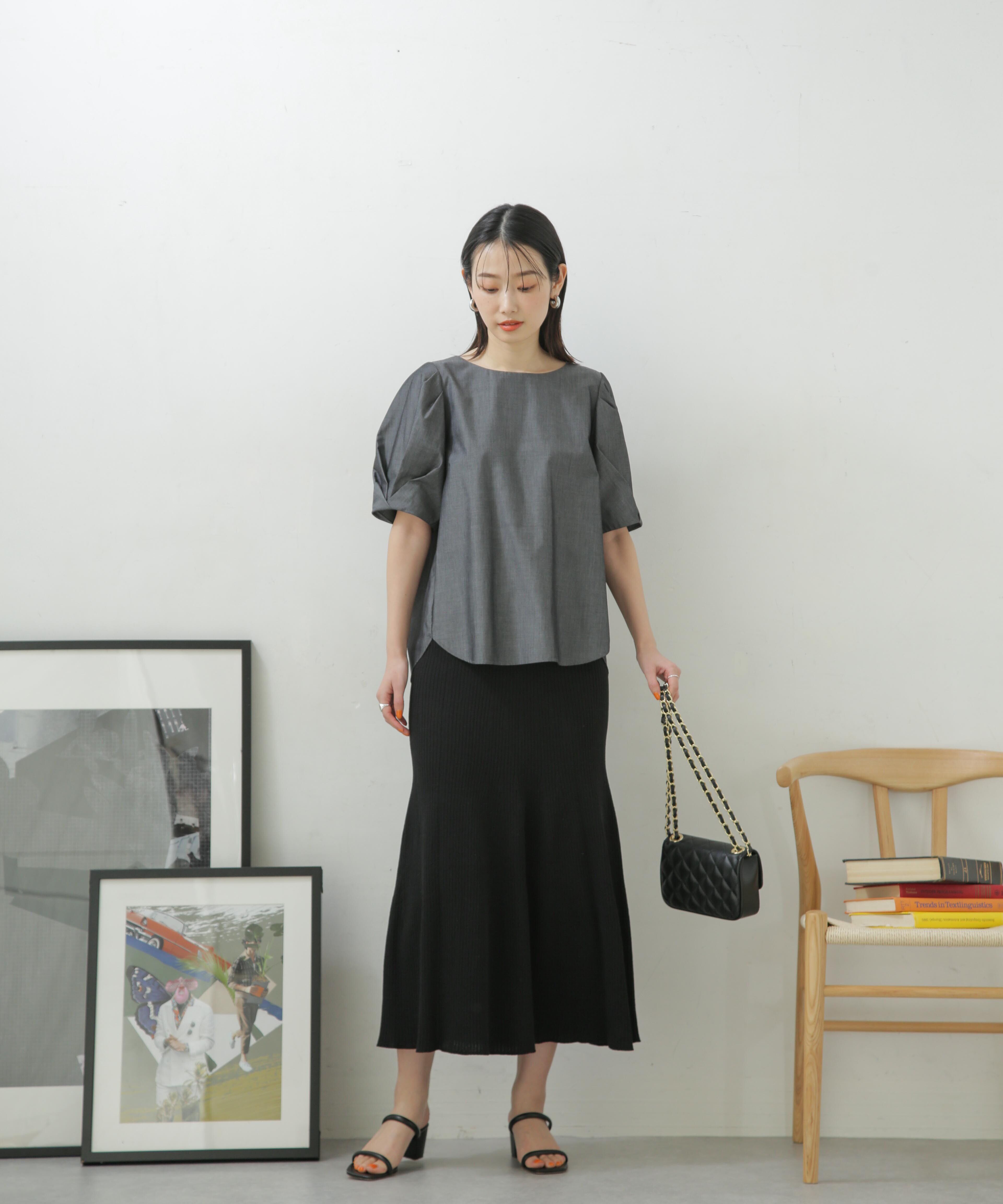 nano･universe「LB.04/リブフレアニットスカート」|スカート|