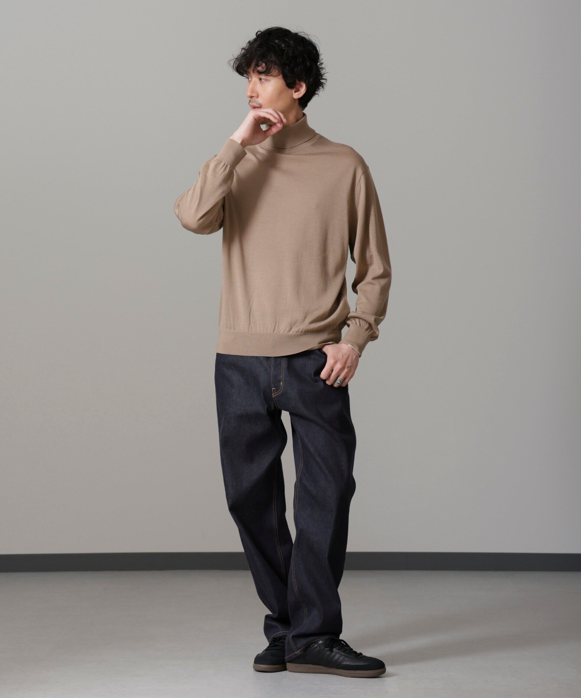 nano･universe「「毛玉レスニット」 ファインゲージタートルネック」|ニット・セーター|