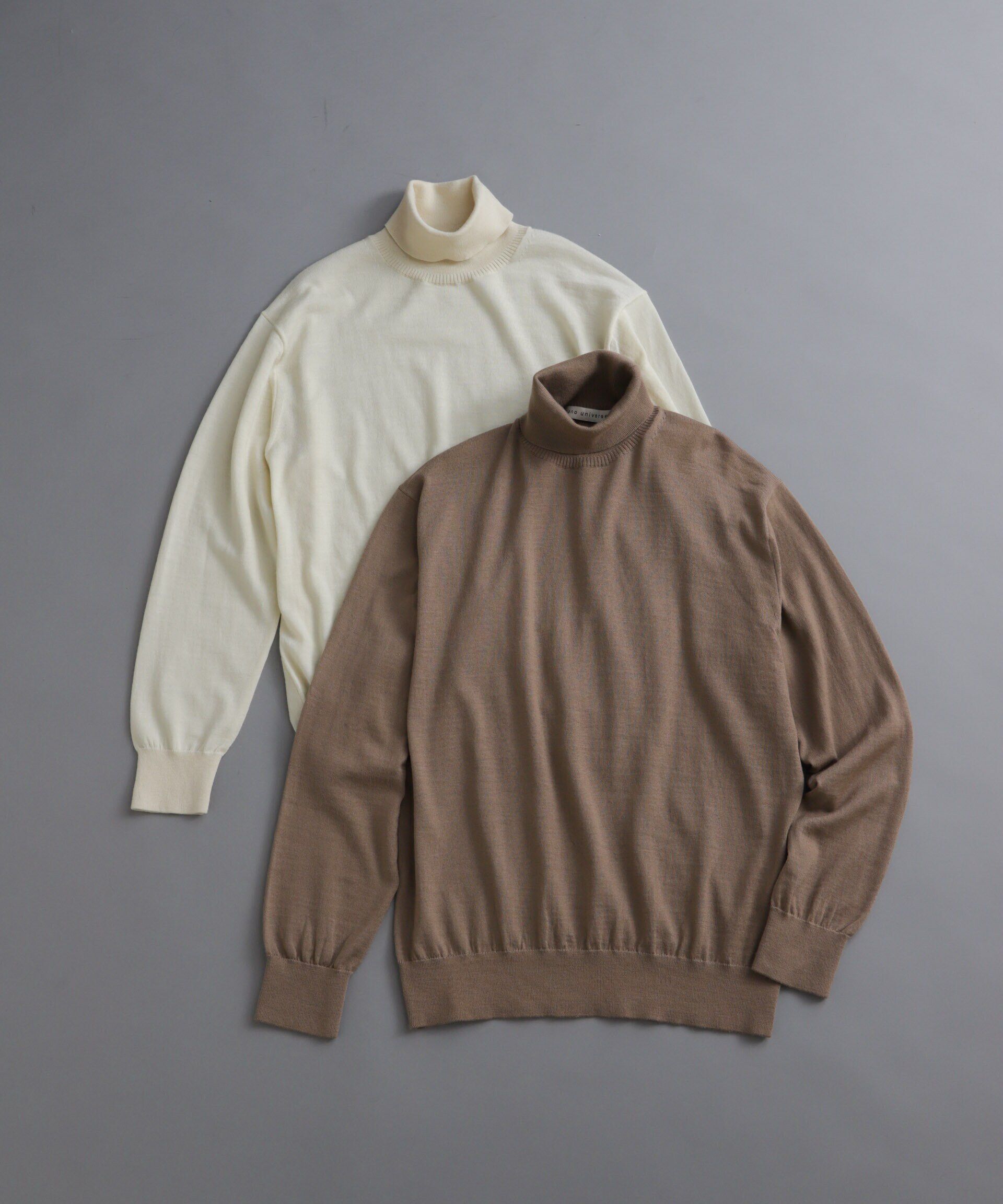 nano･universe「「毛玉レスニット」 ファインゲージタートルネック」|ニット・セーター|