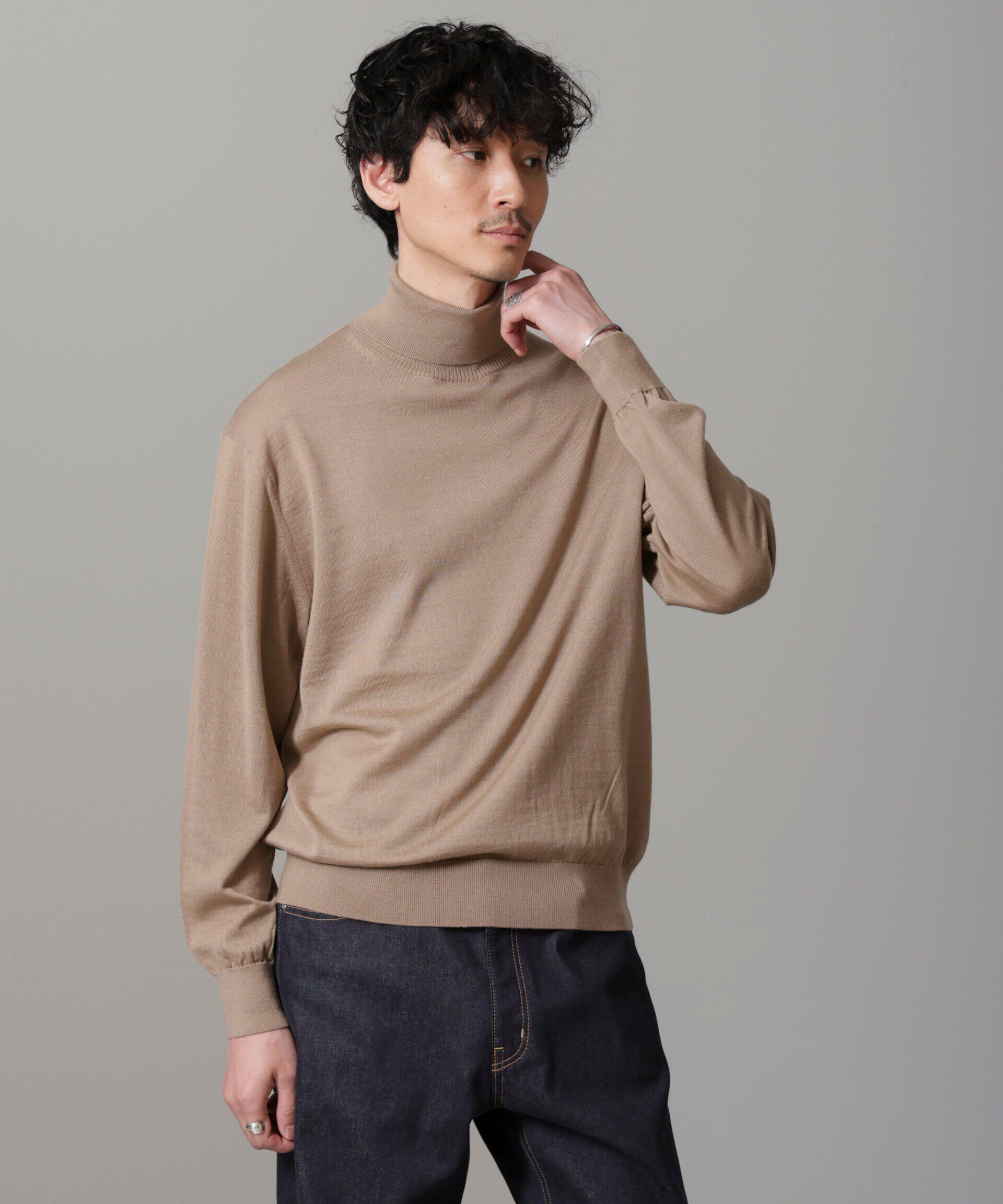 nano･universe「「毛玉レスニット」 ファインゲージタートルネック」|ニット・セーター|