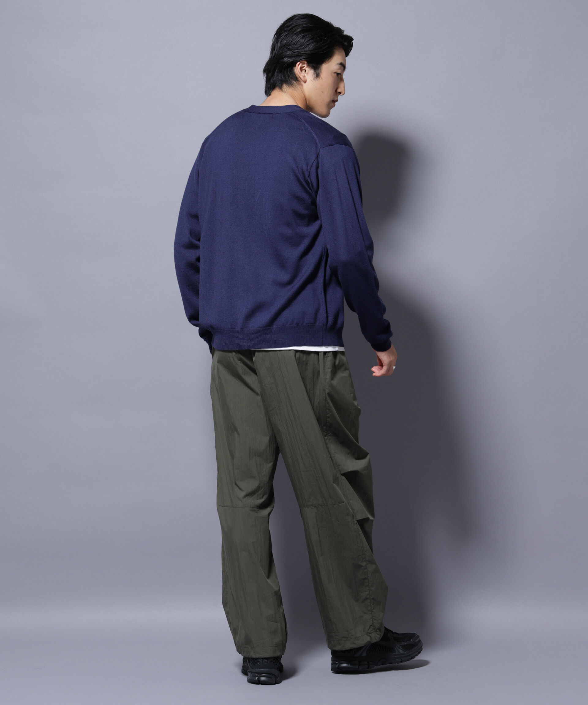 nano･universe「タスマニアミックスベーシックカーディガン」|ニット・セーター|