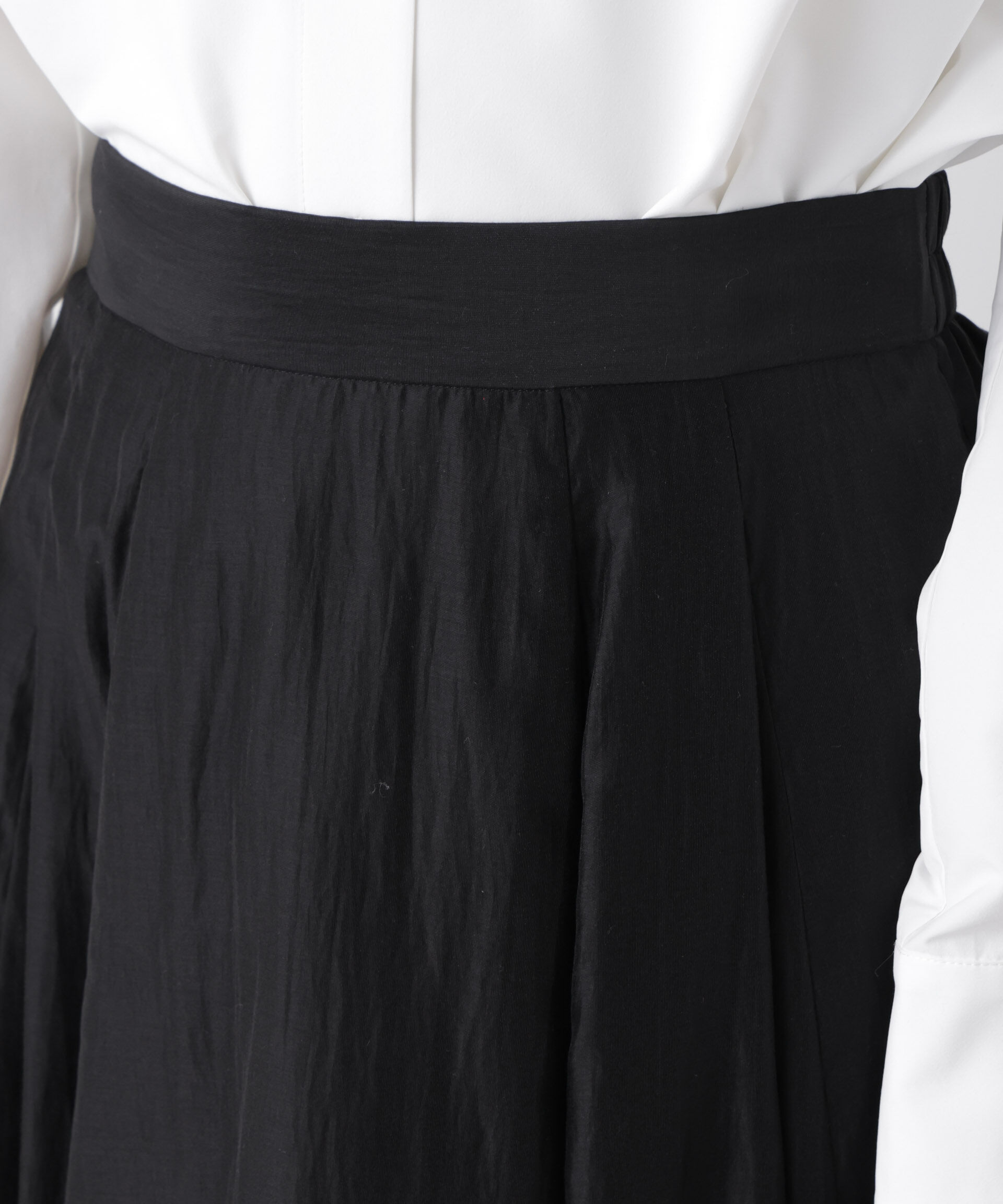 nano･universe「シアーオーガンジータックフレアスカート」|スカート|