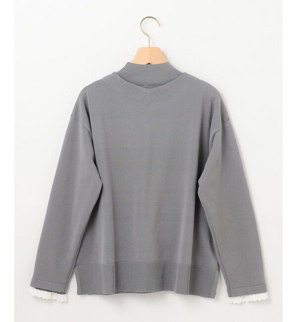 組曲「【2SET・WEB限定】パールボタン配色フリルツイン セット」|カーディガン|