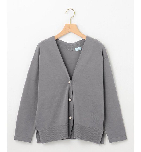 組曲「【2SET・WEB限定】パールボタン配色フリルツイン セット」|カーディガン|