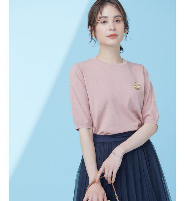 組曲「【WEB限定・2SET】シャイニーラメニット&times;チュールスカート」|スーツ|