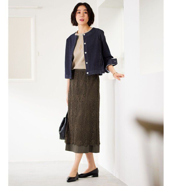 自由区「【洗える】ウスカルデニム ジャケット」|デニムジャケット|